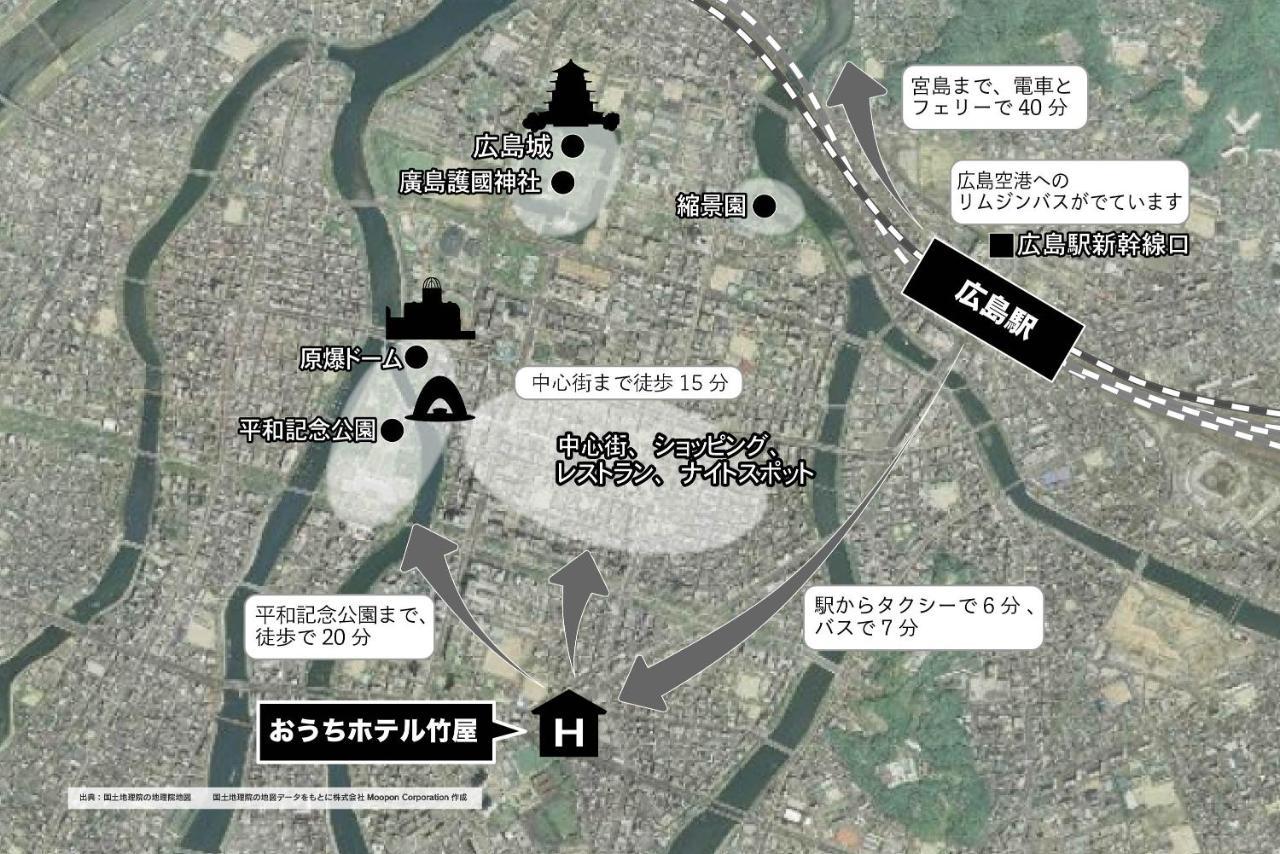 Ouchi Hotel Takeya Hiroshima Bagian luar foto